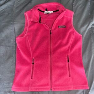 Vineyard Vines Vibrant Pink Fleece Vest